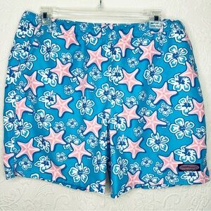 Vineyard Vines Starfish Floral Swim Trunks